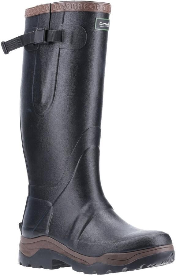 Cotswold Unisex Rubber Wellingtonlaarzen voor volwassenen (Zwart)