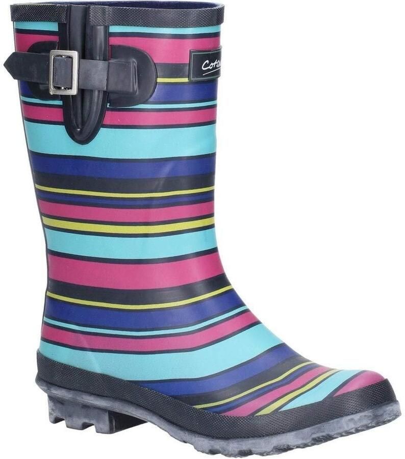 Cotswold Vrouwen dames Paxford Elasticated Mid Calf Wellington Boot (Veelkleurig Stripe)