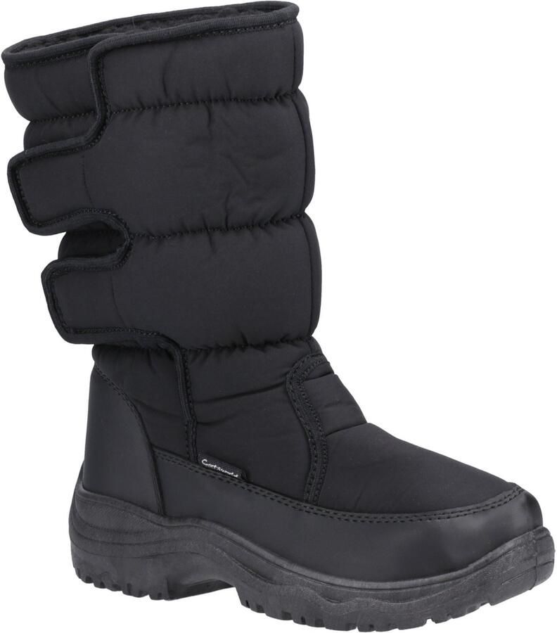 Cotswold Welland Textiel Dames Zwarte Winter Midlaarzen