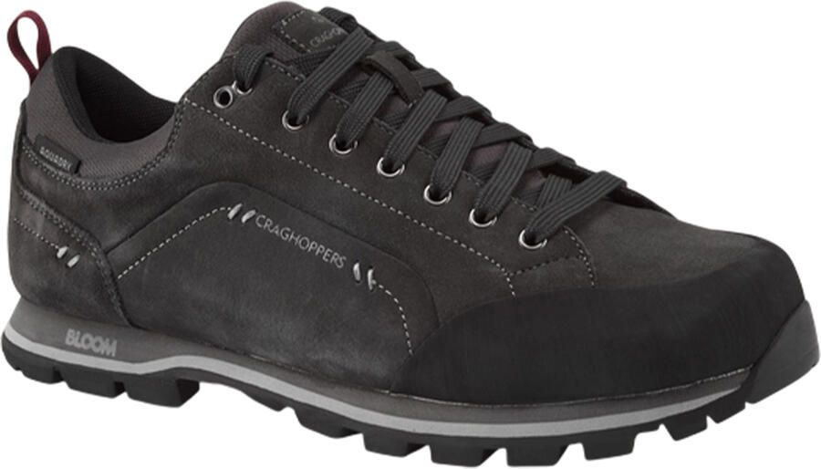 Craghoppers Heren Onega 2 Leren Sneakers (Zwart Peper)