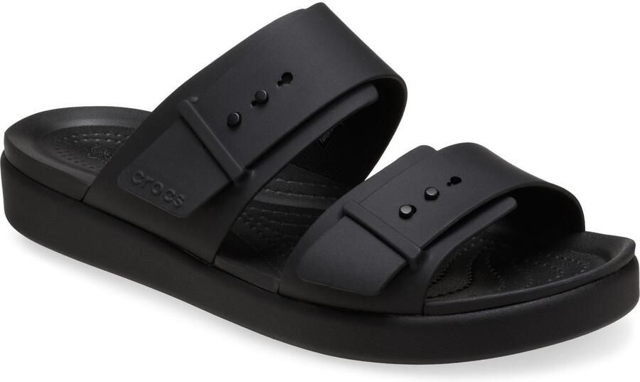Crocs Brooklyn Buckle Dames Zwarte Sandalen