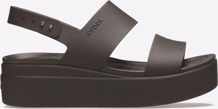 Crocs Brooklyn lage sleehak sandalen