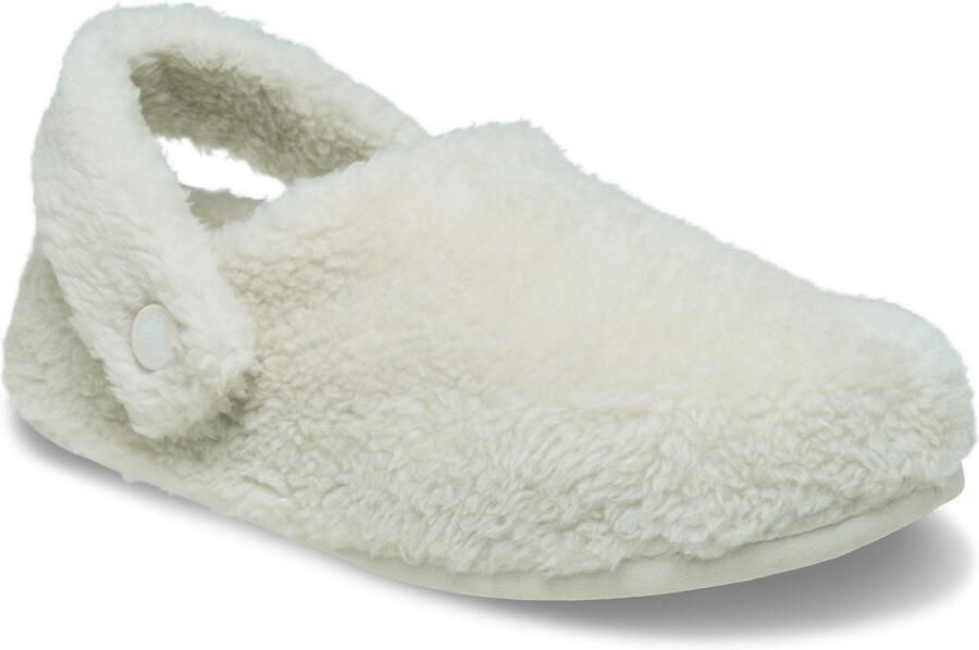 Crocs Classic Cozzzy Polyester Dames Slippers in Stucco