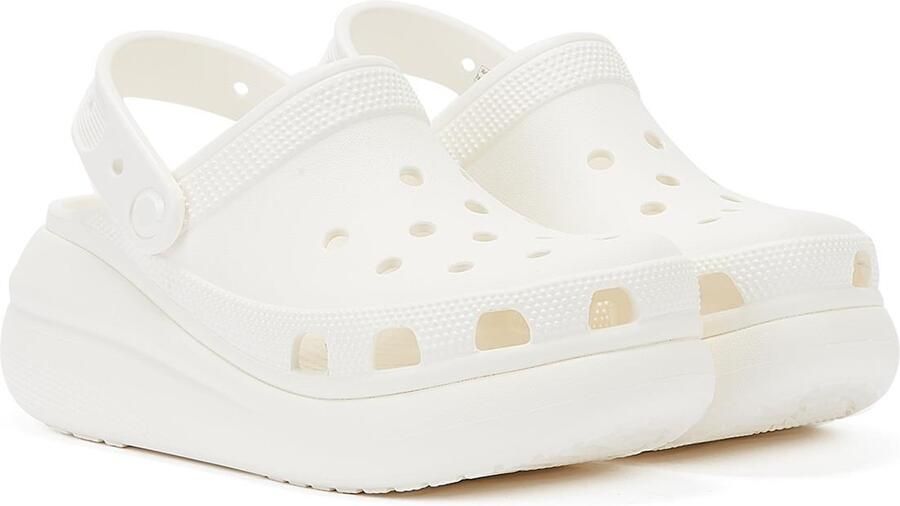 Crocs Classic Crush Clog Vrouwen Sandalen Wit
