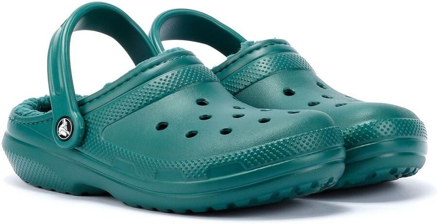Crocs Classic gevoerde damesklompen Emerald