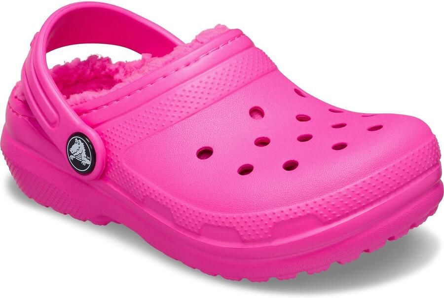 Crocs Classic Gevoerde Thermoplastische Kinder Roze Crush Klompen