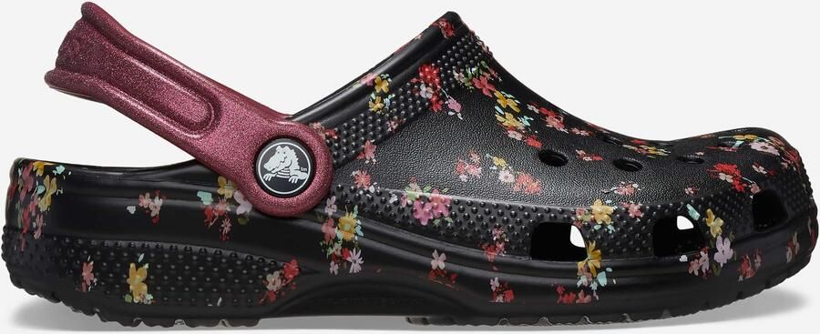 Crocs Classic Graphic Thermoplastische Zwarte Multikleurige Instappers