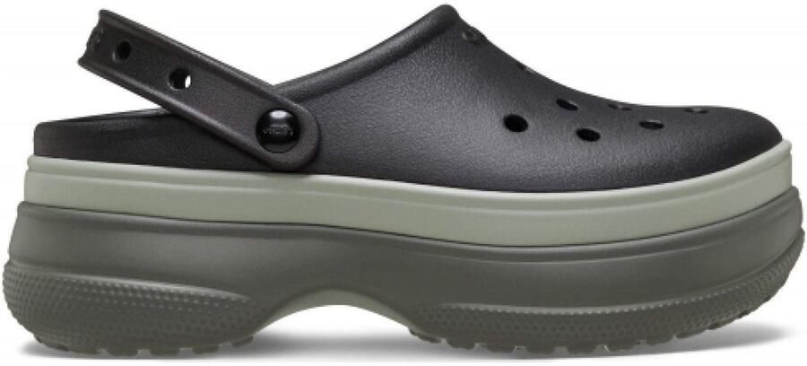 Crocs Classic Stacked Thermoplastische Zwarte Klompen