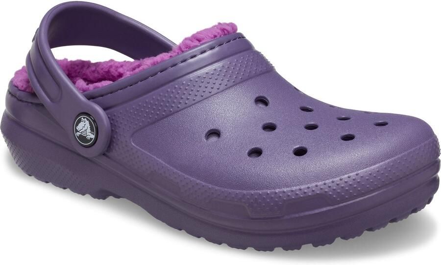Crocs Classic Voering Thermoplastische Kinder Nachtgeschaduw Klompen