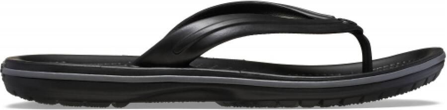 Crocs Crocbrand teenslippers voor heren in zwartgrijs