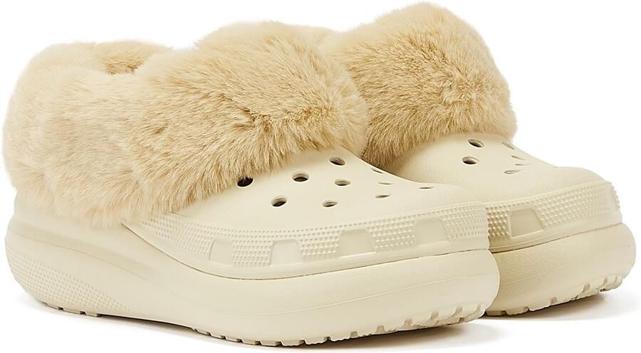 Crocs Furever Crush Clog Bone Damesschoenen Beige Comfort Schoenen
