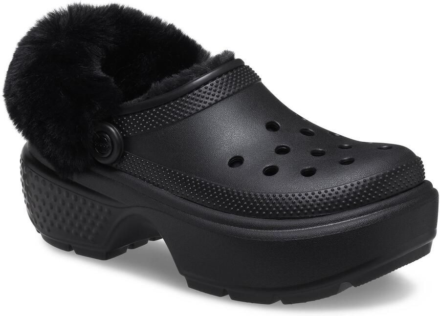 Crocs Stomp Gevoerde EVA Dames Zwarte Klompen