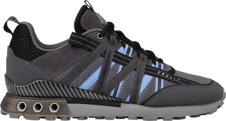 Cruyff Heren Fearia Suede Hex-Tech Trainers (Grijsblauw)