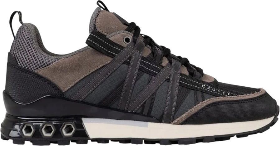 Cruyff Heren Fearia Suede Hex-Tech Trainers (Zwart)