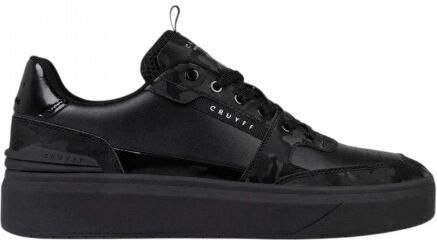 Cruyff Heren Goedgekeurde Leren Tennis Sneakers (Zwart)