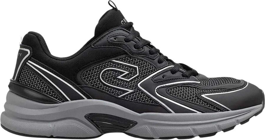 Cruyff Heren Scorpius Logo Lage Sneakers (Zwart Grijs)