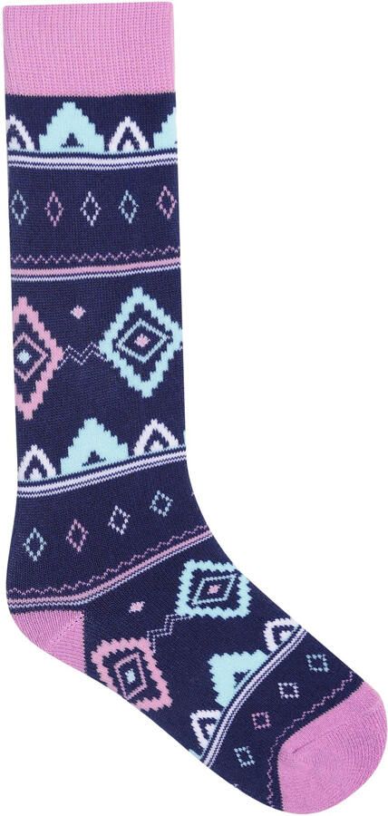 Dare 2b Fair Isle naadloze kindersokken (Orchidee Maanlicht Denim)