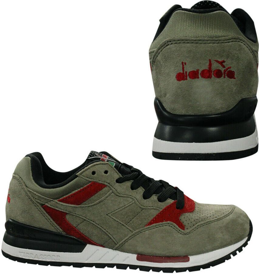 Diadora Intrepid Premium Heren Donkergroen Trainers