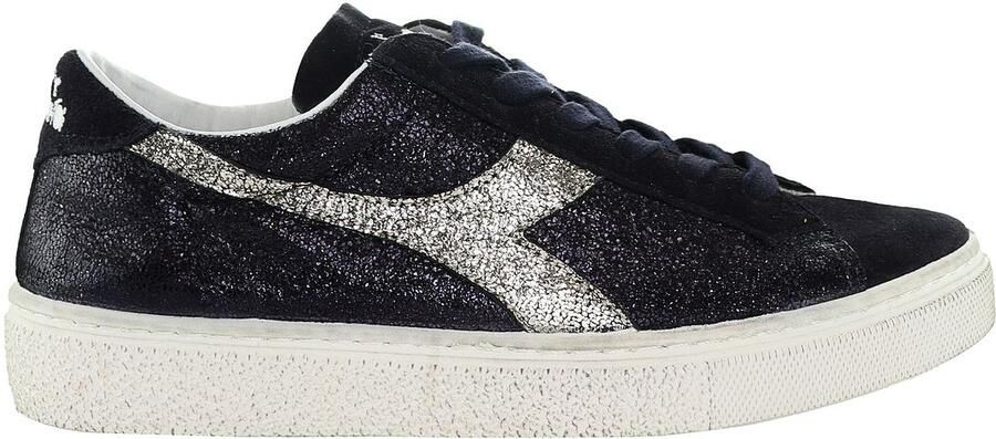 Diadora Montecarlo Glitter Vuil Dames Zwarte Sneakers
