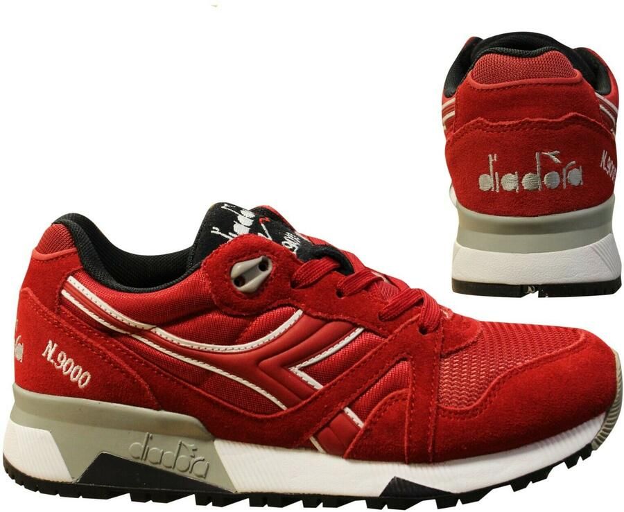 Diadora N9000 Heren Rode Sportschoenen