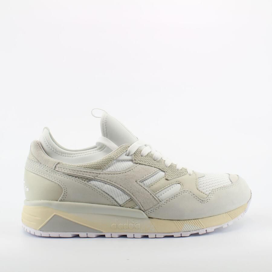 Diadora N9002 Sokken Heren Wit Beige Trainers