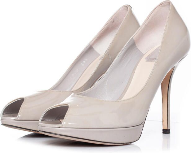 Dior Pre-owned Christian Dior Patent leren Miss Dior pump