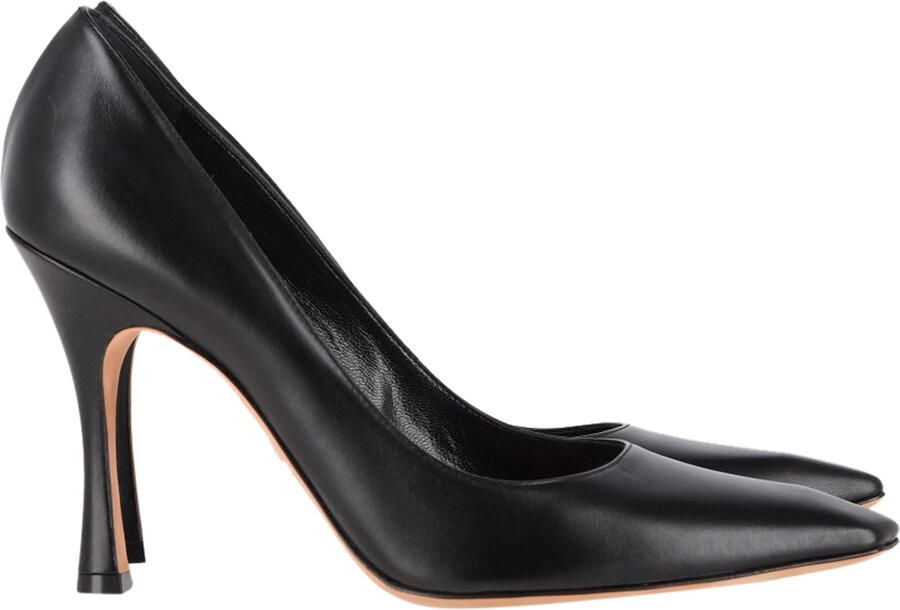 Dior Pre-owned Christian Dior Vierkante Neus Pumps in Zwart Leer