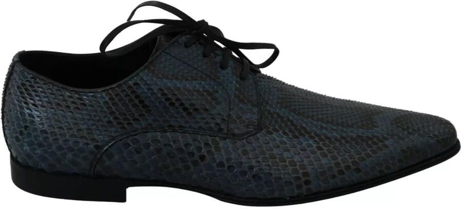 Dolce & Gabbana Blauwe Python Leren Slangenhuid Schoenen