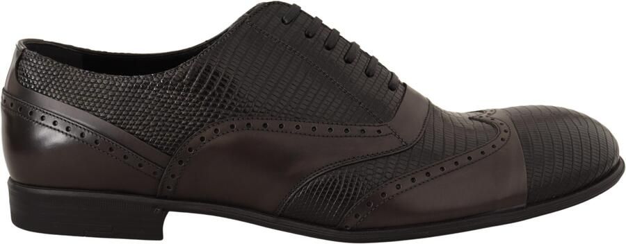Dolce & Gabbana Bruine Huidleren Oxford Dress Schoenen voor Herren