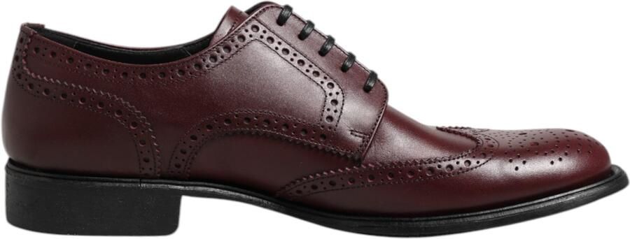 Dolce & Gabbana Bruine Leren Veterschoenen Derby