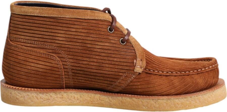 Dolce & Gabbana Bruine Suède Nubuck Leren Desert Enkellaarsjes