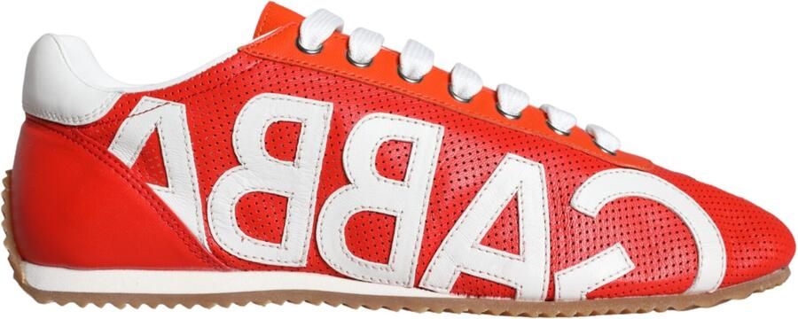 Dolce & Gabbana Dg Sneakers Rode Leren Casual Stijl