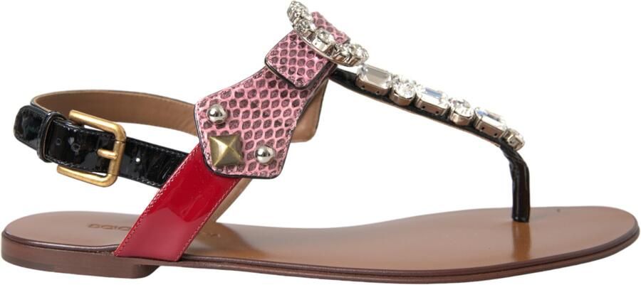Dolce & Gabbana Dolce Gabbana Versierde Tanga Sandalen