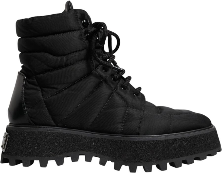 Dolce & Gabbana Gequilte Nylon Veterschoenen