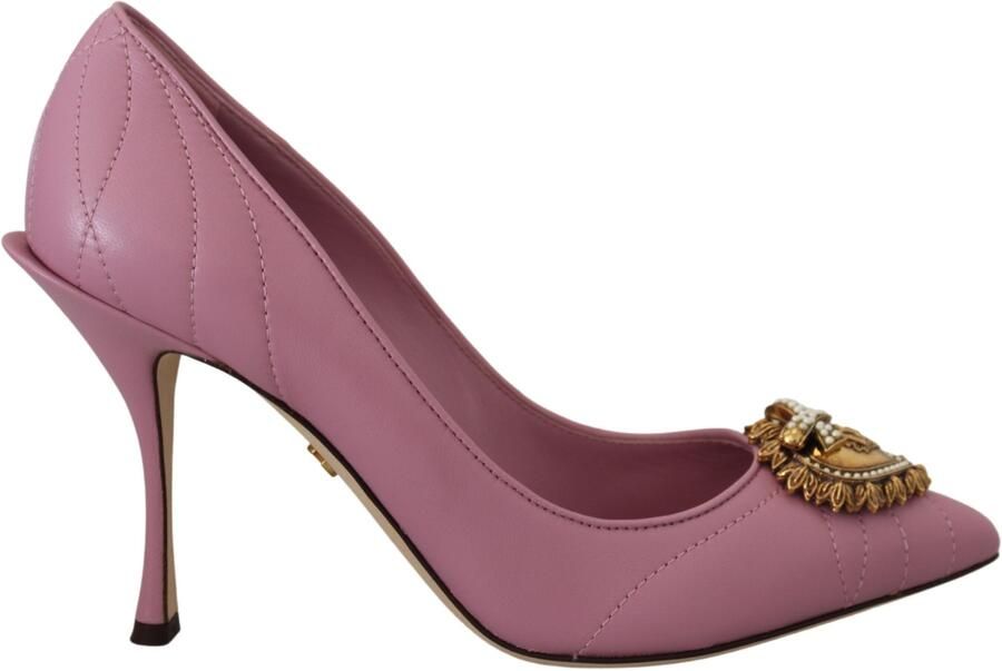 Dolce & Gabbana Gequilted Leren Hakken