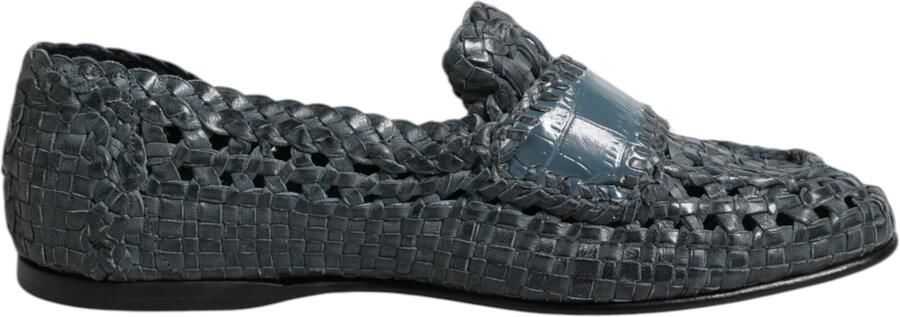 Dolce & Gabbana Geweven Leren Instappers