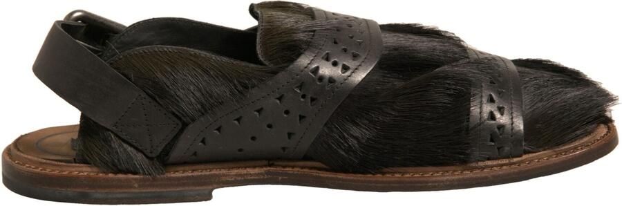 Dolce & Gabbana Groene Gazelle Haren Lederen Ballerina Sandalen Schoenen