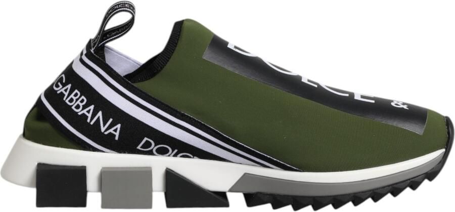 Dolce & Gabbana Groene Logo Lage Sorrento Sneakers voor Mannen