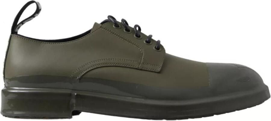 Dolce & Gabbana Laceloze Derby Schoenen Militaire Groen