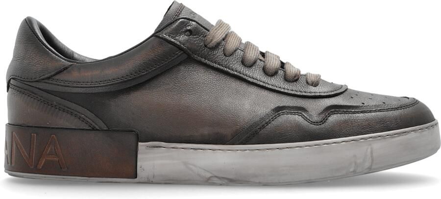 Dolce & Gabbana Leren sportschoenen met vintage -effect
