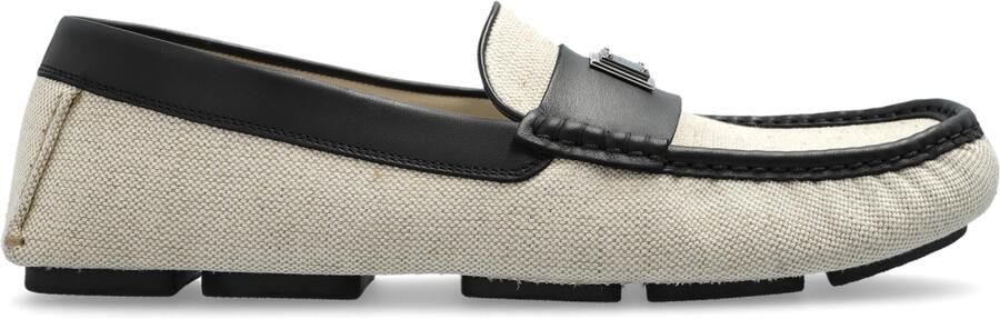 Dolce & Gabbana Loafers met applicatie met gegraveerd logo