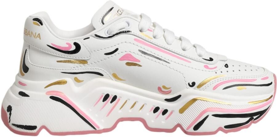 Dolce & Gabbana Multicolor Handgeschilderde DAYMASTER Sneakerschoenen