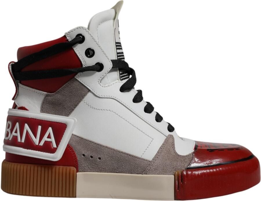 Dolce & Gabbana Multicolor Leren Hoge Sneakers Schoenen