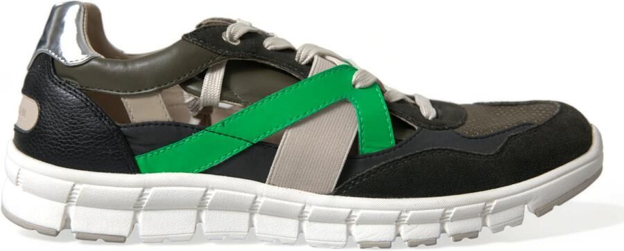Dolce & Gabbana Multicolor Leren Suède Lage Sneakers Schoenen