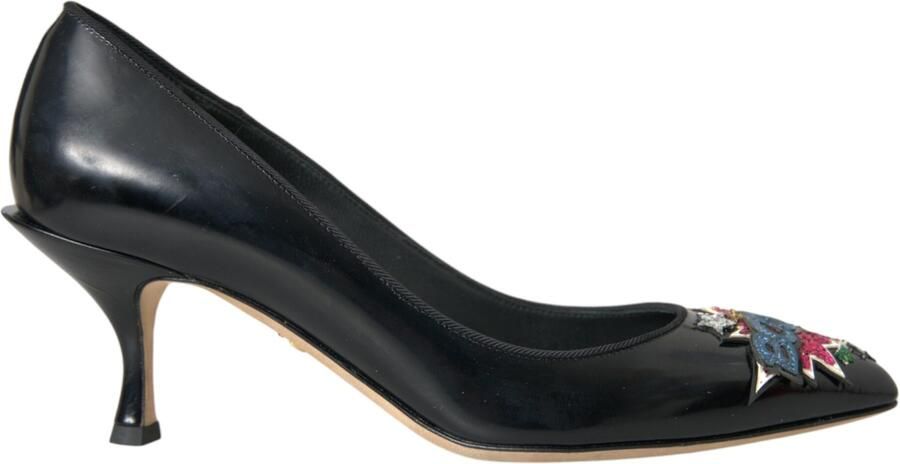 Dolce & Gabbana Patentleren Pumps met Versierde Hakken