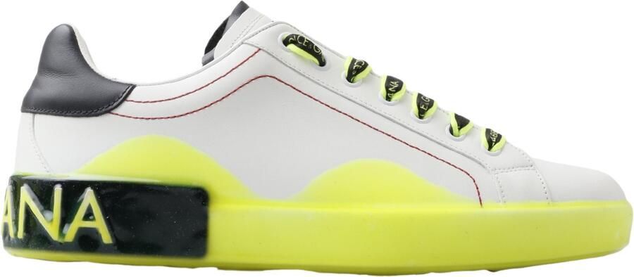 Dolce & Gabbana Portofino Leren Sneakers Cs1767aj712