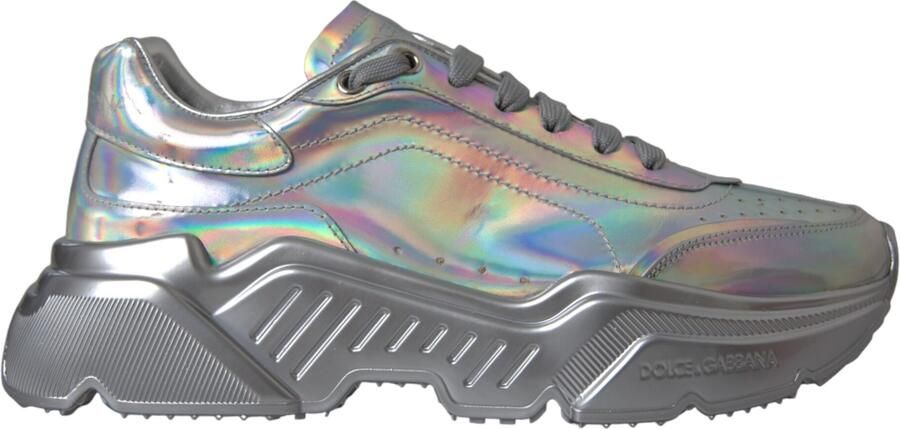 Dolce & Gabbana Portofino Sneakers Metallic Leer