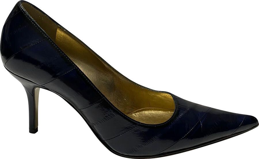 Dolce & Gabbana Pre-owned Dolce & Gabbana Cardinale 60 Pumps in Zwart Eel Leder
