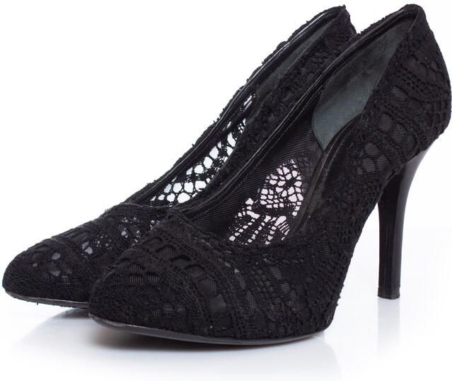 Dolce & Gabbana Pre-owned Dolce & Gabbana Lace pump in het zwart.