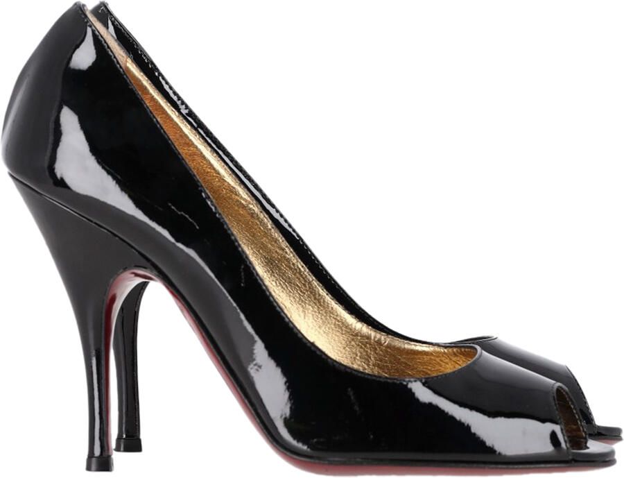 Dolce & Gabbana Pre-owned Dolce & Gabbana Peep-Toe Pumps in Zwart Patent Leer